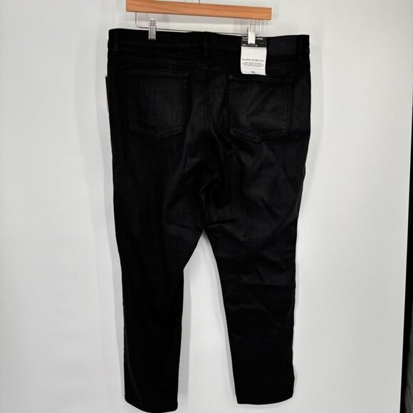 Ralph Lauren Womens Curvy Skinny Jeans Size 18 coated denim Black new $125 - Picture 13 of 15